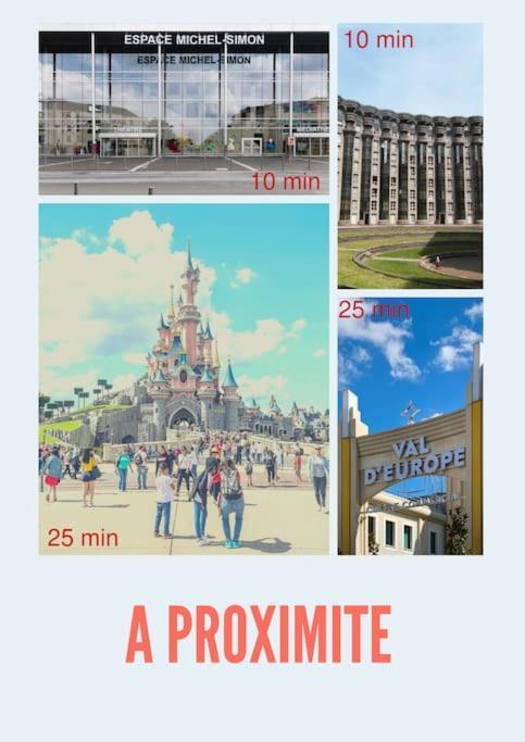 Appart Proche Disneyland Et Paris Leilighet Noisy-le-Grand Eksteriør bilde